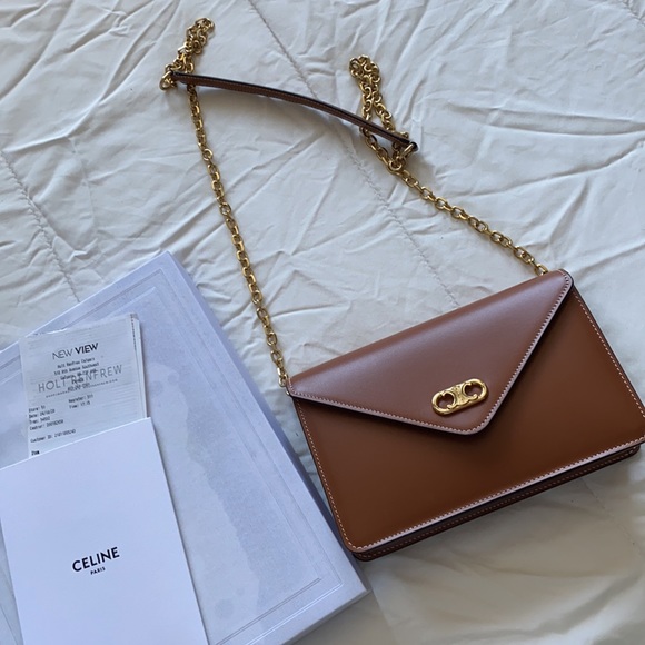 NEW AUTH CELINE MAILLON TRIOMPHE WALLET ON CHAIN - Picture 6 of 6